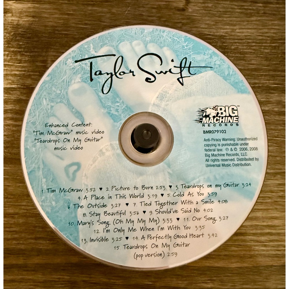 Taylor Swift CD Album Big Machine Records BMR079102 Debut Reissue 2008